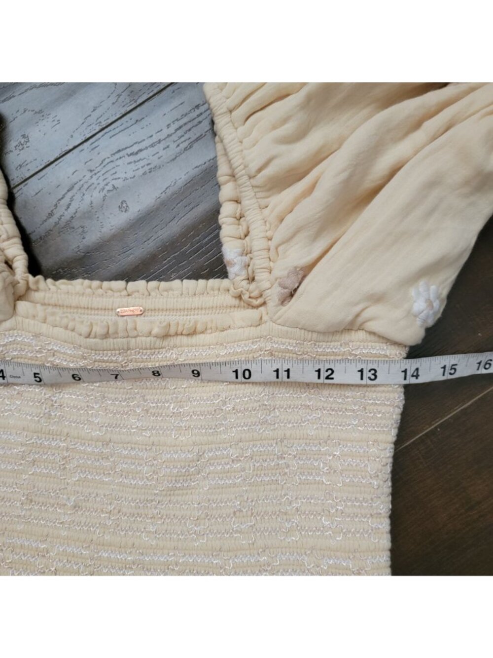 Free People Dahlia Maxi Dress Butter Yellow Boho Embroidered Hippie Womens Small - Picture 7 of 8